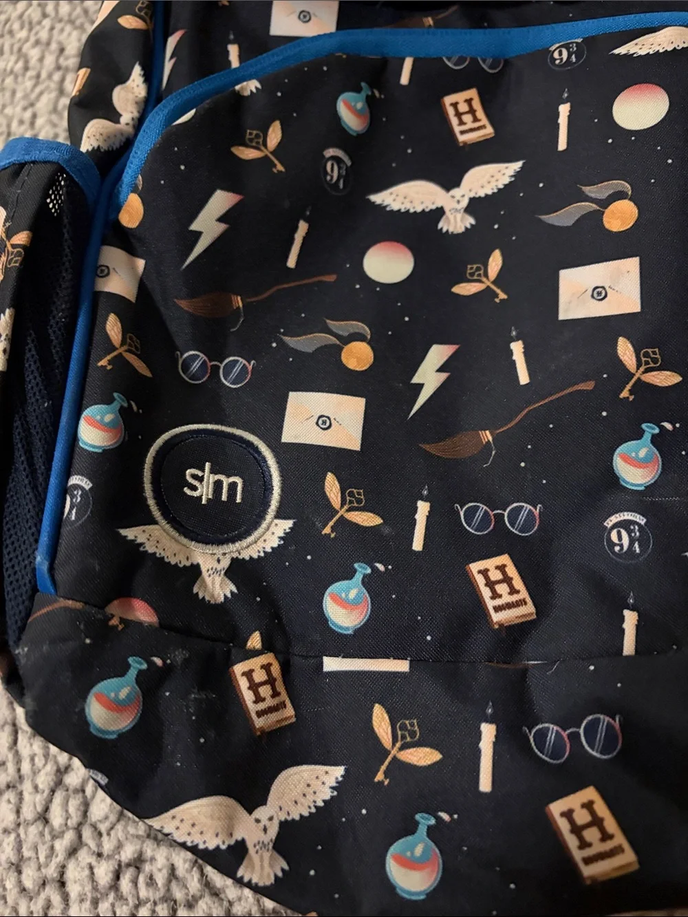 Kids Simple Modern Harry Potter themed Navy & Blue Backpack